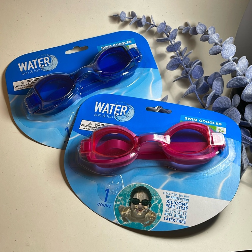Swim Goggles (SINGLE ITEM) NWT (choose color)